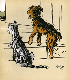 Dog with Green Collar