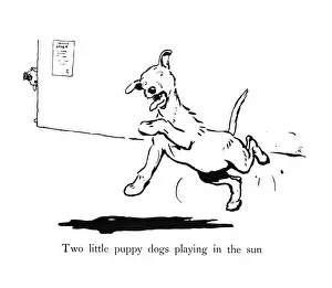 Illustration by Cecil Aldin, Ten Little Puppy Dogs