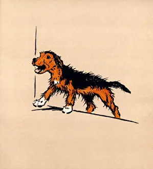 Illustration by Cecil Aldin, The Mongrel Puppy Book