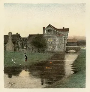 Illustration by Cecil Aldin, Old Manor Houses