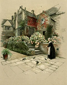 Illustration by Cecil Aldin, Old Manor Houses