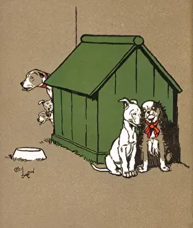 Illustration by Cecil Aldin, Puppy Tails