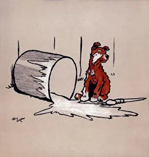 Illustration by Cecil Aldin, The Red Puppy Book