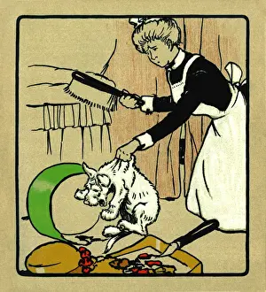 Illustration by Cecil Aldin, Rough and Tumble