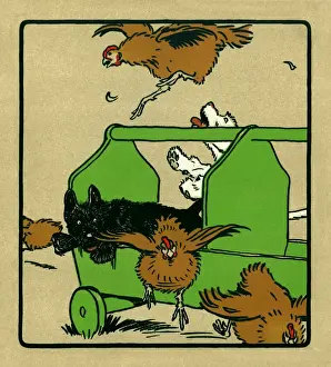 Illustration by Cecil Aldin, Rough and Tumble