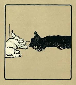 Illustration by Cecil Aldin, Rough and Tumble