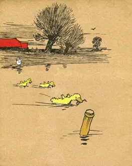 Illustration by Cecil Aldin, Ugly Duckling