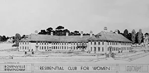 Bournville Prints: Illustration of Club for Women, Bournville village