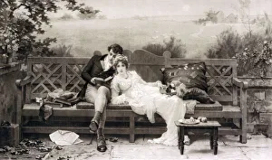 1921 Collection: An illustration of a courtship