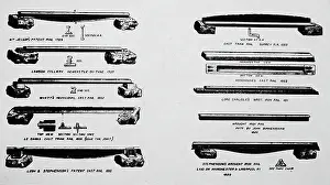 Tramway Prints: Illustration of early railway / tramway / wagonway rails