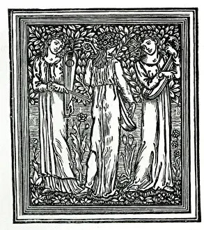 Stringed Prints: Illustration, The Earthly Paradise, William Morris