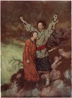Allan Prints: Illustration by Edmund Dulac to the poem Tamerlane by Edgar Allan Poe
