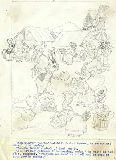 Illustration, Foxy the Footpad, by Dorothy Wheeler