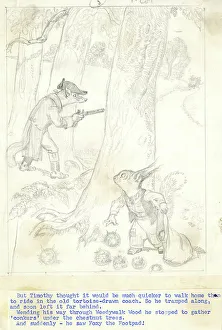 Illustration, Foxy the Footpad, by Dorothy Wheeler