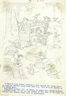 Illustration, Foxy the Footpad, by Dorothy Wheeler