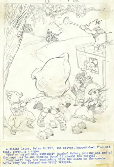 Illustration, Foxy the Footpad, by Dorothy Wheeler
