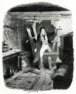 Images Dated 13th November 2018: Illustration, Frank Heartwell discovering the treasure