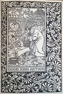 Barley Prints: Illustration, Good King Arthur