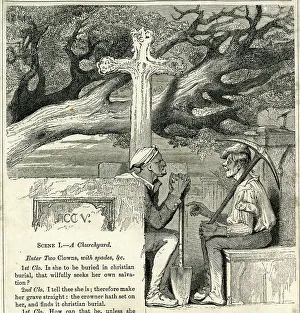 Images Dated 17th March 2017: Illustration, Gravediggers scene, Hamlet