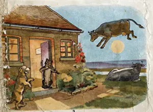 Illustration, Hey Diddle Diddle