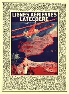 Illustration from Lignes Aeriennes Latecoere timetable