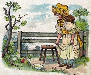 Images Dated 16th February 2016: Illustration, Little Miss Muffet