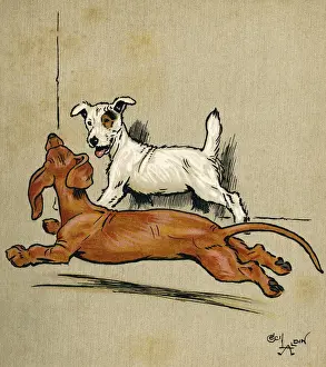 Illustration, Merry and Bright, by Cecil Aldin
