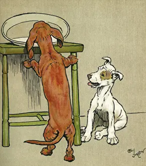 Tall Prints: Illustration, Merry and Bright, by Cecil Aldin