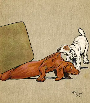 Illustration, Merry and Bright, by Cecil Aldin