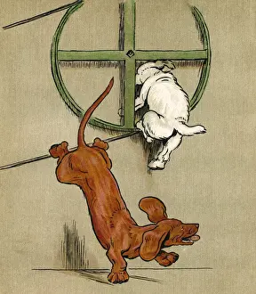 Illustration, Merry and Bright, by Cecil Aldin