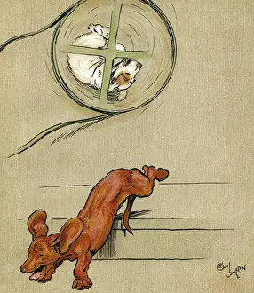Illustration, Merry and Bright, by Cecil Aldin