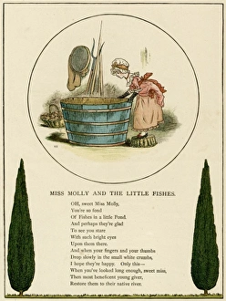 Images Dated 25th November 2011: Illustration, Miss Molly and the Little Fishes