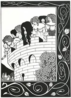 Devil Prints: Illustration to Morte d Arthur by Aubrey Beardsley