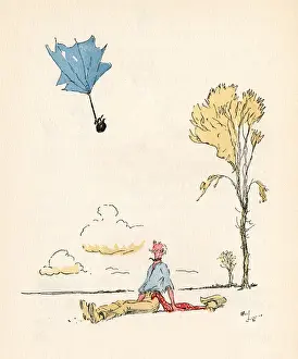 Illustration, Mrs Ticklers Caravan
