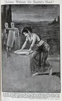 Platter Prints: Illustration by Norman Morrow, of Aino Ackte as Salome
