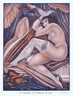 Carnaval Prints: Illustration from Paris Plaisirs number 117, March 1932