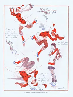 Chamonix Prints: Illustration from Paris Plaisirs number 42, December 1925