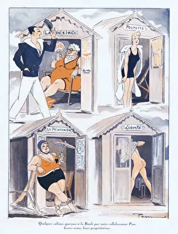 Cabins Collection: Illustration from Paris Plaisirs number 86, August 1929