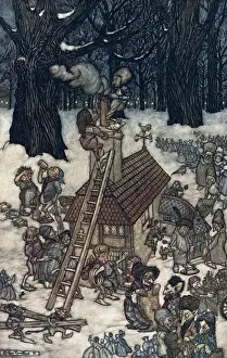 Illustration, Peter Pan in Kensington Gardens
