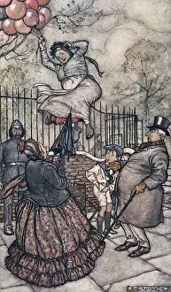 Illustration, Peter Pan in Kensington Gardens