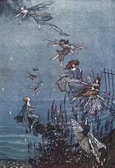 Illustration, Peter Pan in Kensington Gardens