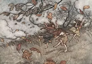 Illustration, Peter Pan in Kensington Gardens
