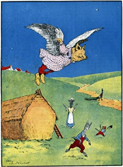 Images Dated 8th April 2016: Illustration, Pigs Might Fly