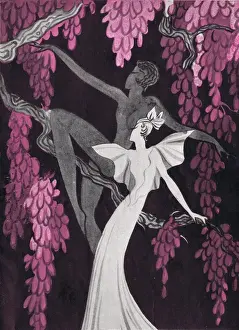 Curti Prints: Illustration for the programme cover of Ca C est Paris, 1933