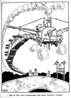 Illustration, Railway Ribaldry by W Heath Robinson