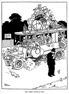 Illustration, Railway Ribaldry by W Heath Robinson