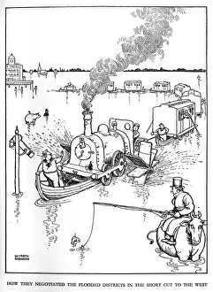 Illustration, Railway Ribaldry by W Heath Robinson