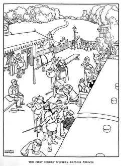 Illustration, Railway Ribaldry by W Heath Robinson
