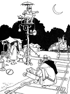 Illustration, Railway Ribaldry by W Heath Robinson