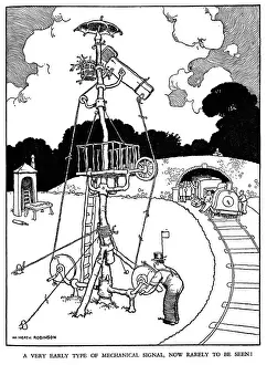 Illustration, Railway Ribaldry by W Heath Robinson